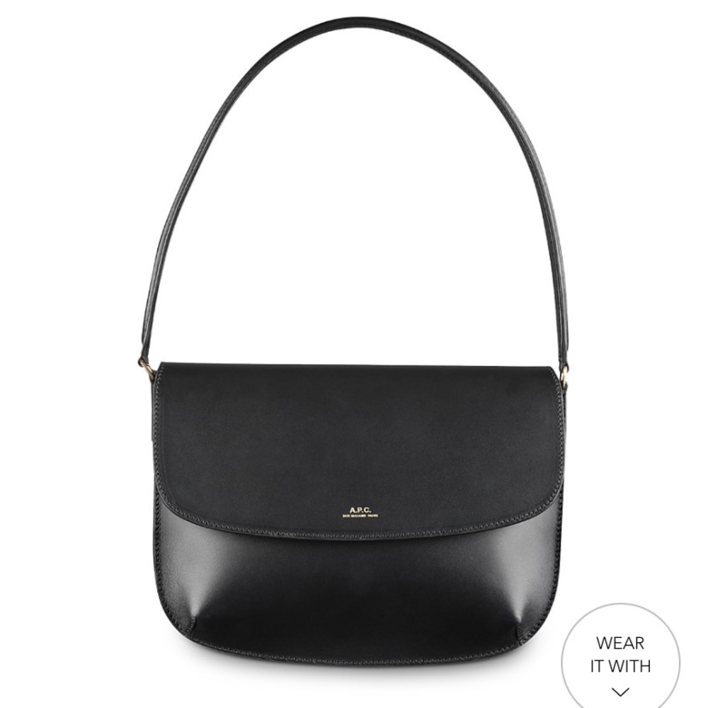EUC A.P.C. Sarah black leather bag